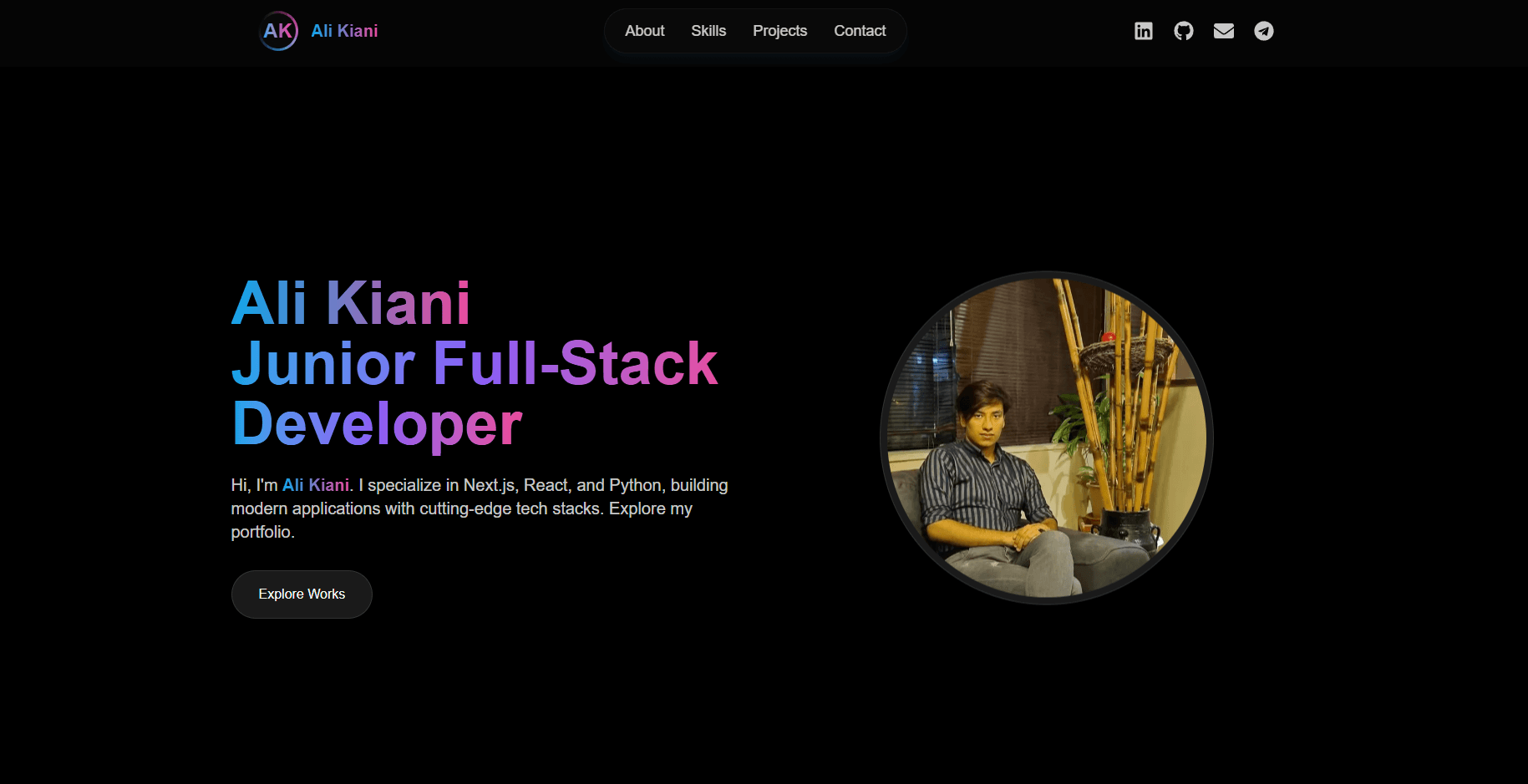 تصویر پورتفولیو علی کیانی